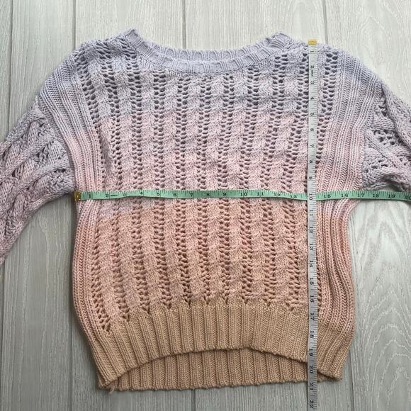 John + Jenn Women's Pink & Purple Ombre Knit Sweater Size Small - Picture 5 of 8